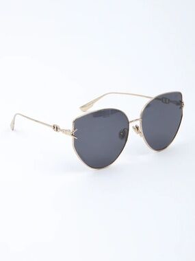 DIOR Gold Frame Gipsy 1 J5G2K Cat Eye Sunglasses